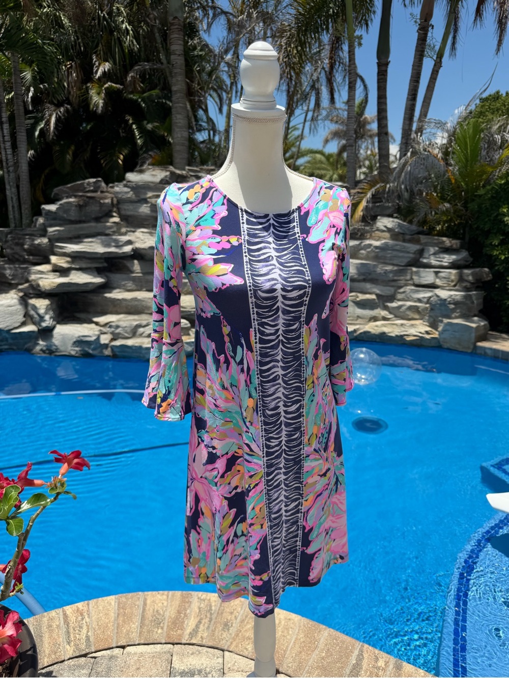 Lilly Pulitzer Navy Floral Dress